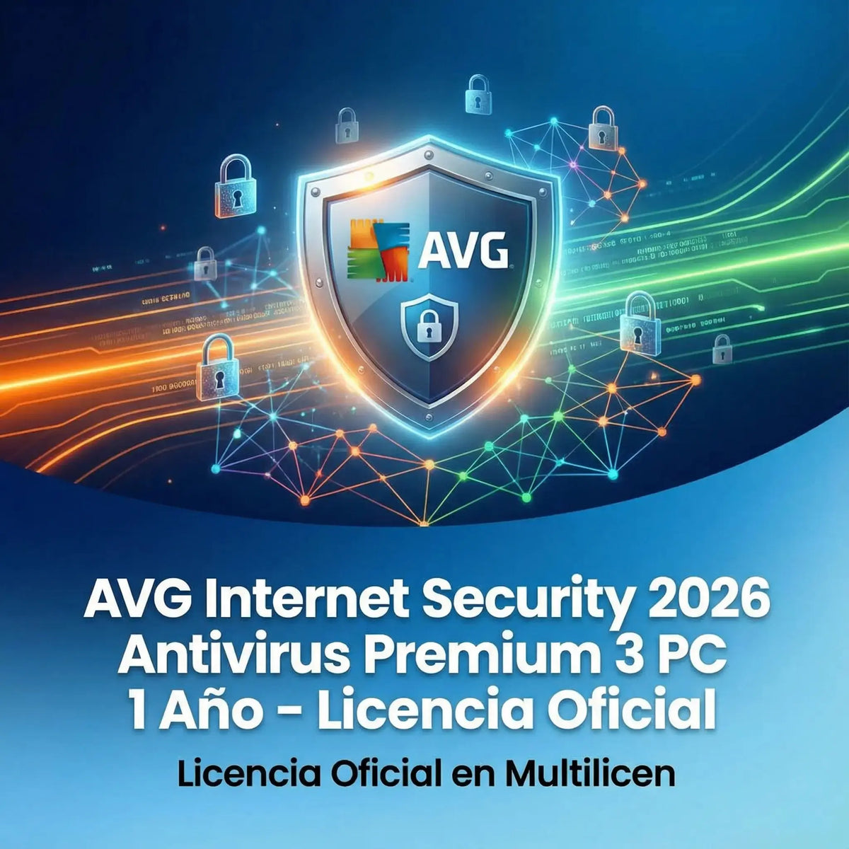 AVG Antivirus Premium 2026 Licencia 3 PC 1 Año – Protección Total Multilicen