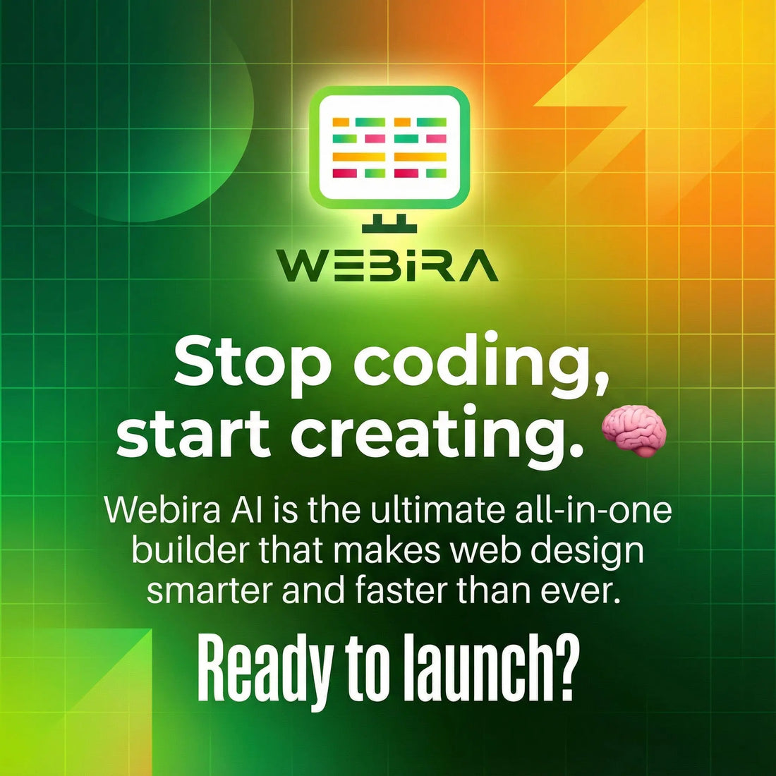 Automated web design without programming with Webira