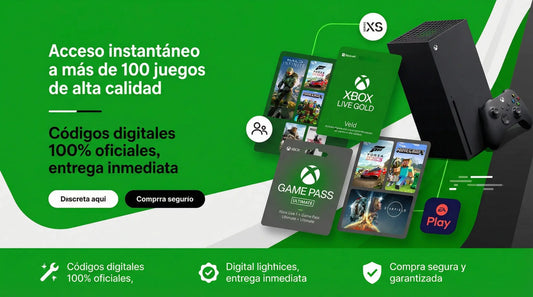 Tarjetas Xbox Live y Game Pass Ultimate Entrega 24/7