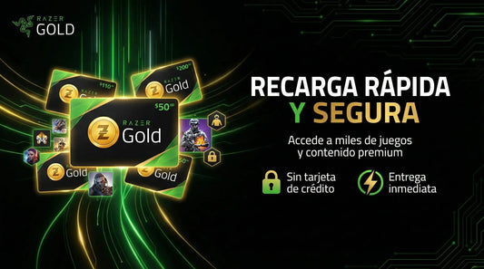 Tarjetas Razer Gold Recarga Digital Instantánea