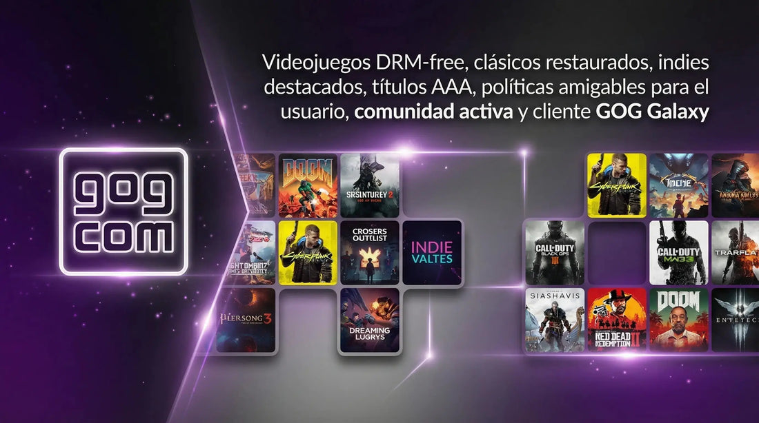 Mejores juegos sin DRM 2026 disponibles en GOG.com con descargas directas y licencias permanentes