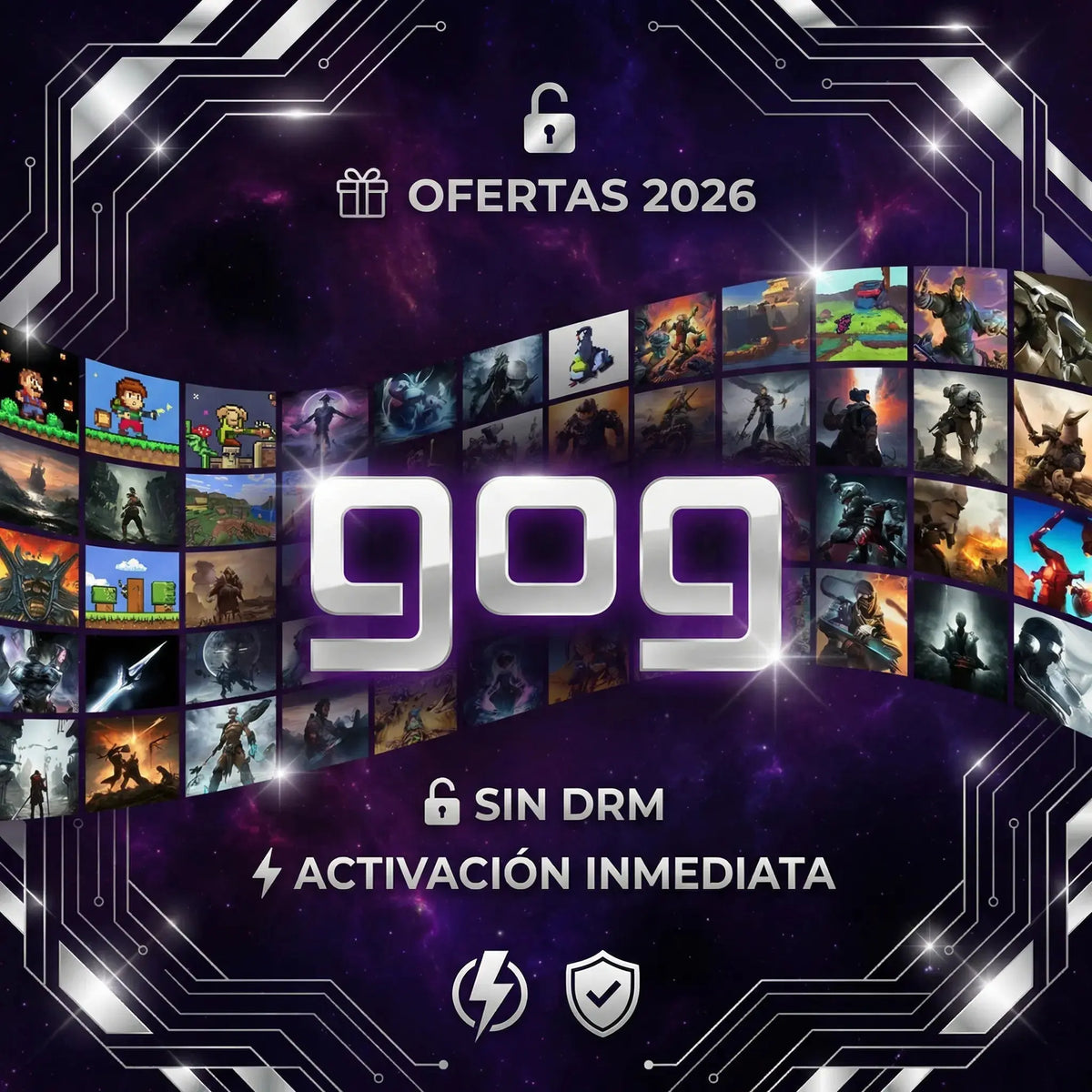 Juegos GOG baratos 2026 sin DRM con claves digitales originales y entrega inmediata