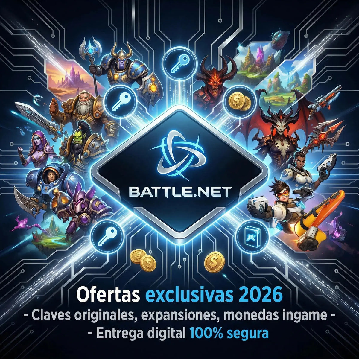 Claves digitales Blizzard económicas 2026 con activación rápida y segura en Multilicen