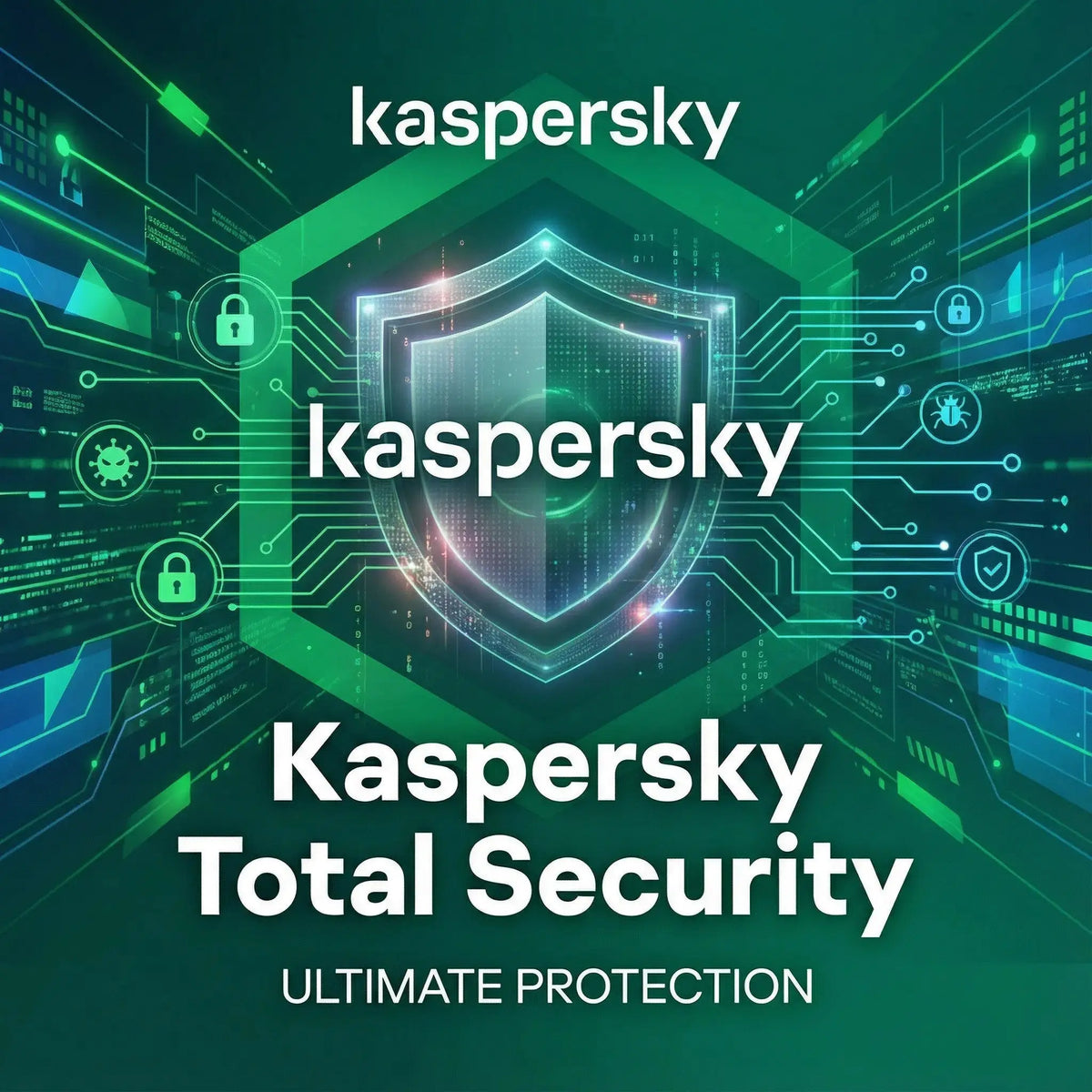 Kaspersky Total Security licencia original digital con protección completa contra virus, malware y amenazas online