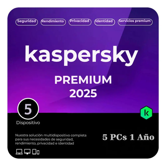 Licencia digital Kaspersky Premium con activación inmediata online