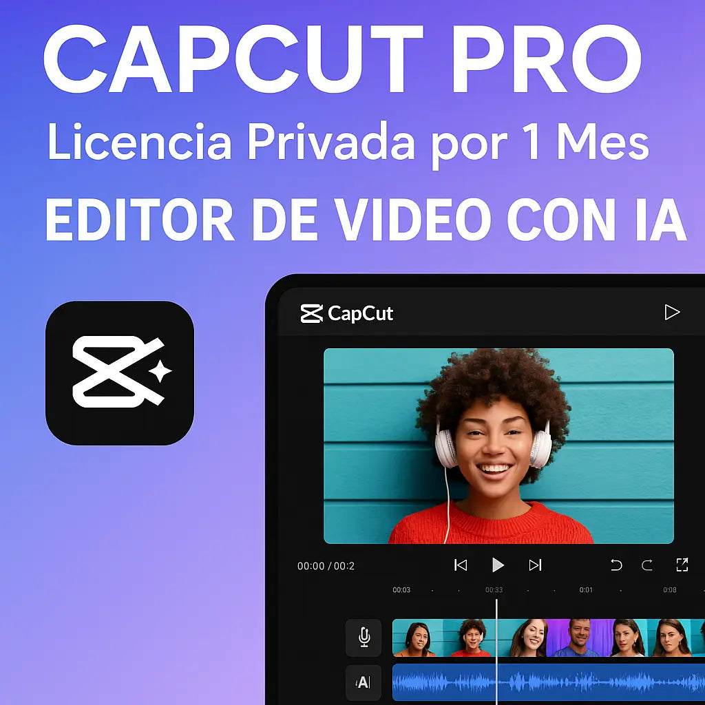 Licencia Capcut Pro Original - Cuenta Privada 