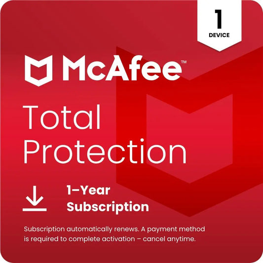 McAfee Protección total 1 dispositivo 