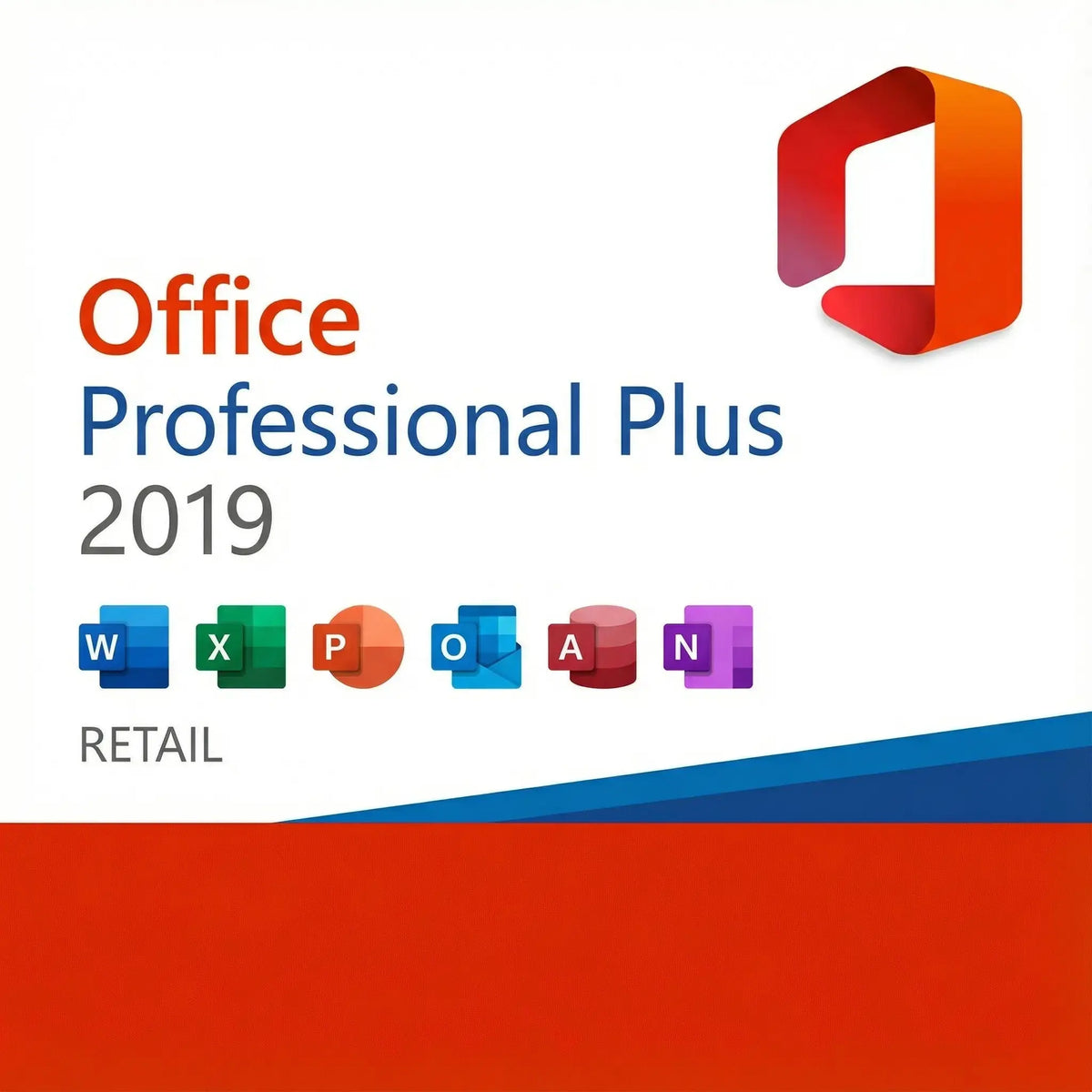 Microsoft Office 2019 Retail Professional Plus original para Windows – Suite completa de productividad
